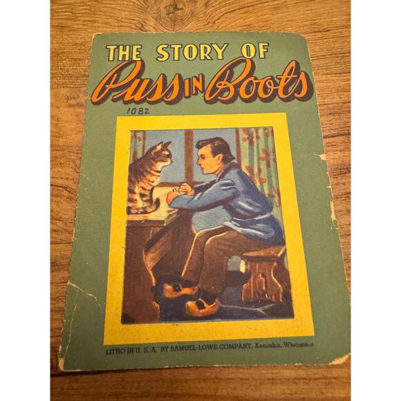 The Story of Puss in Boots Vintage Illustrated Paper Children’s Book - Picture 1 of 5